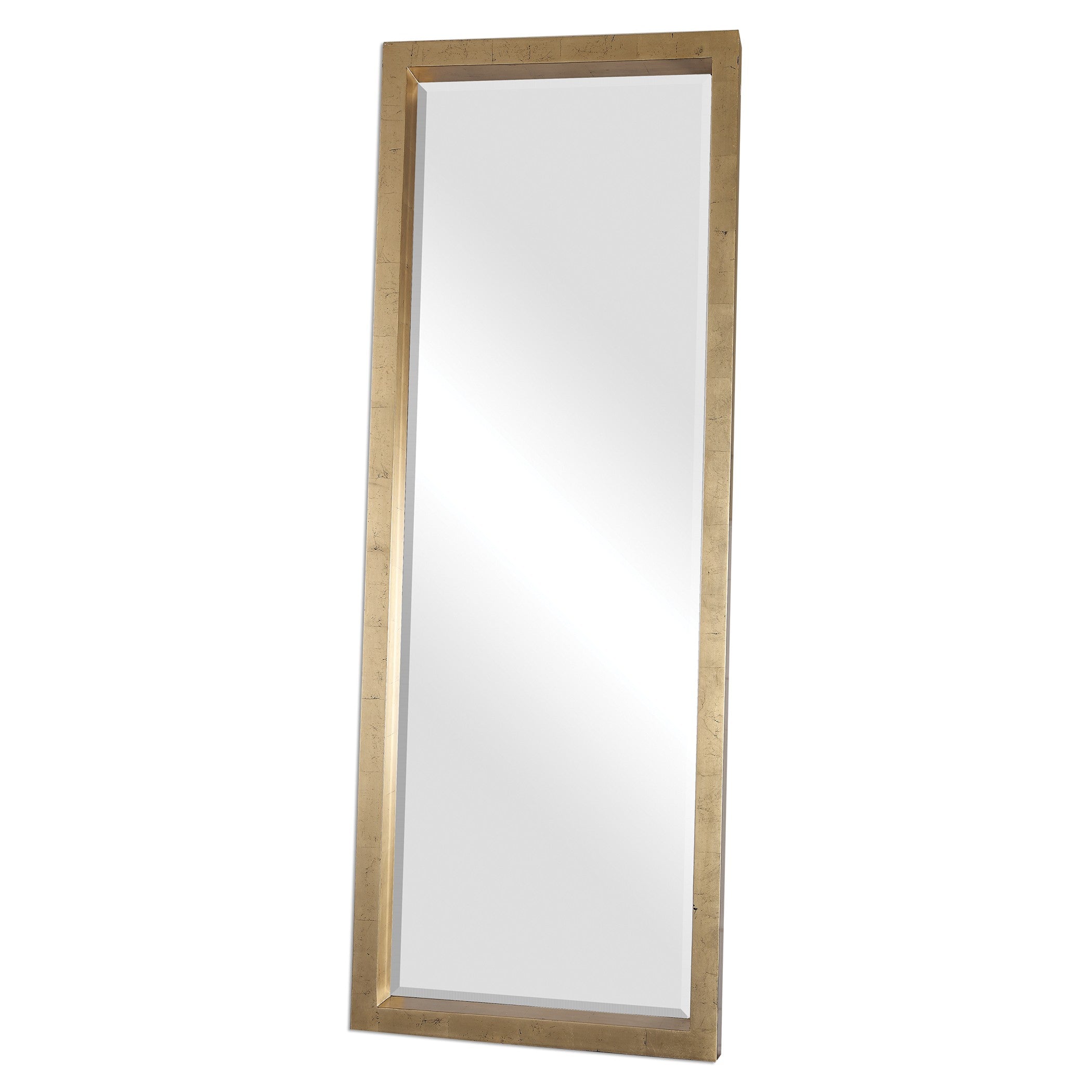 Edmonton Gold Leaner Mirror by Uttermost