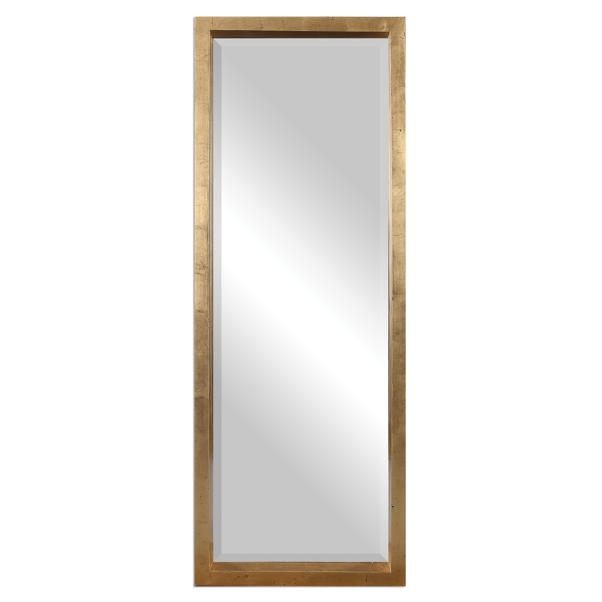 Edmonton Gold Leaner Mirror by Uttermost