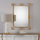 Balkan Modern Gold Wall Mirror by Uttermost