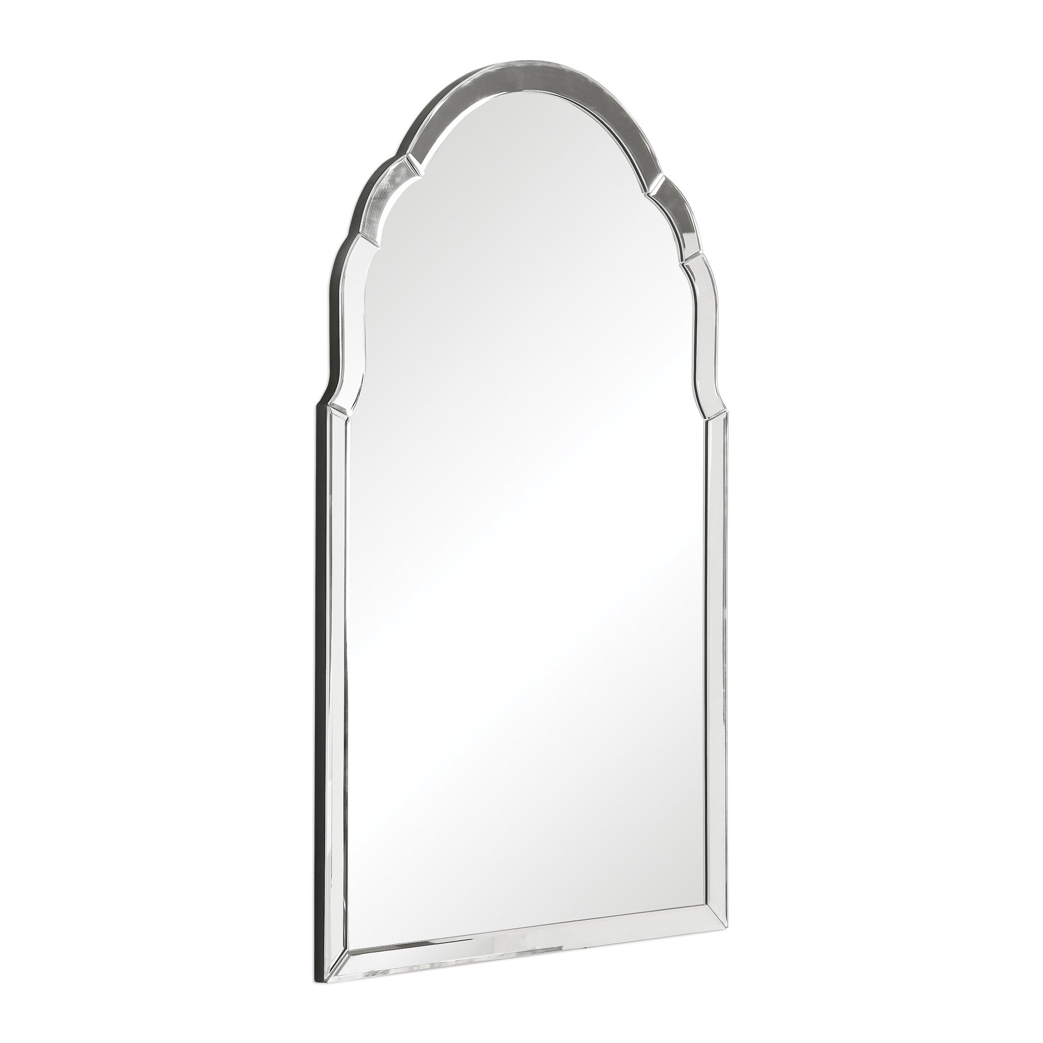 Brayden Frameless Arched Mirror by Uttermost