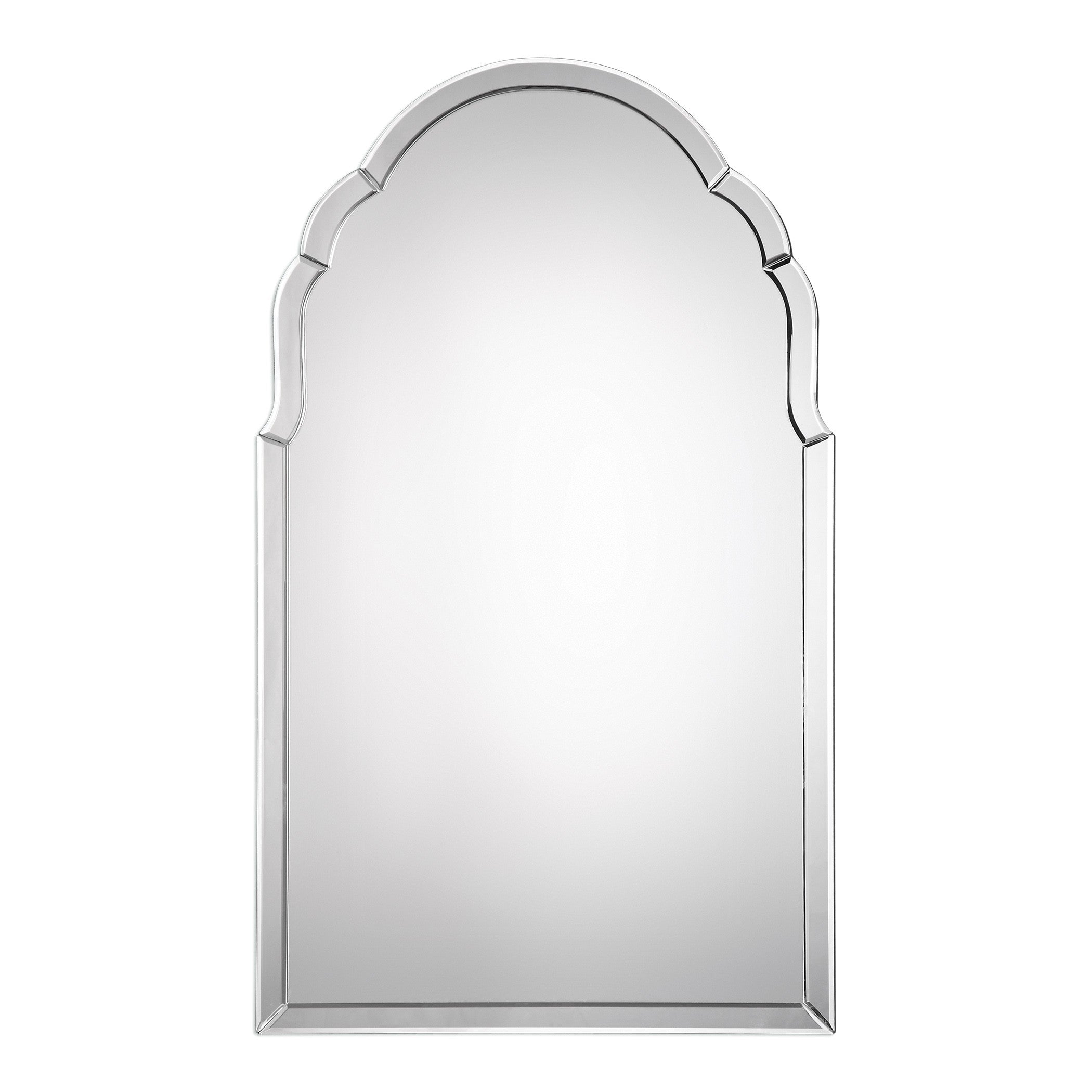 Brayden Frameless Arched Mirror by Uttermost