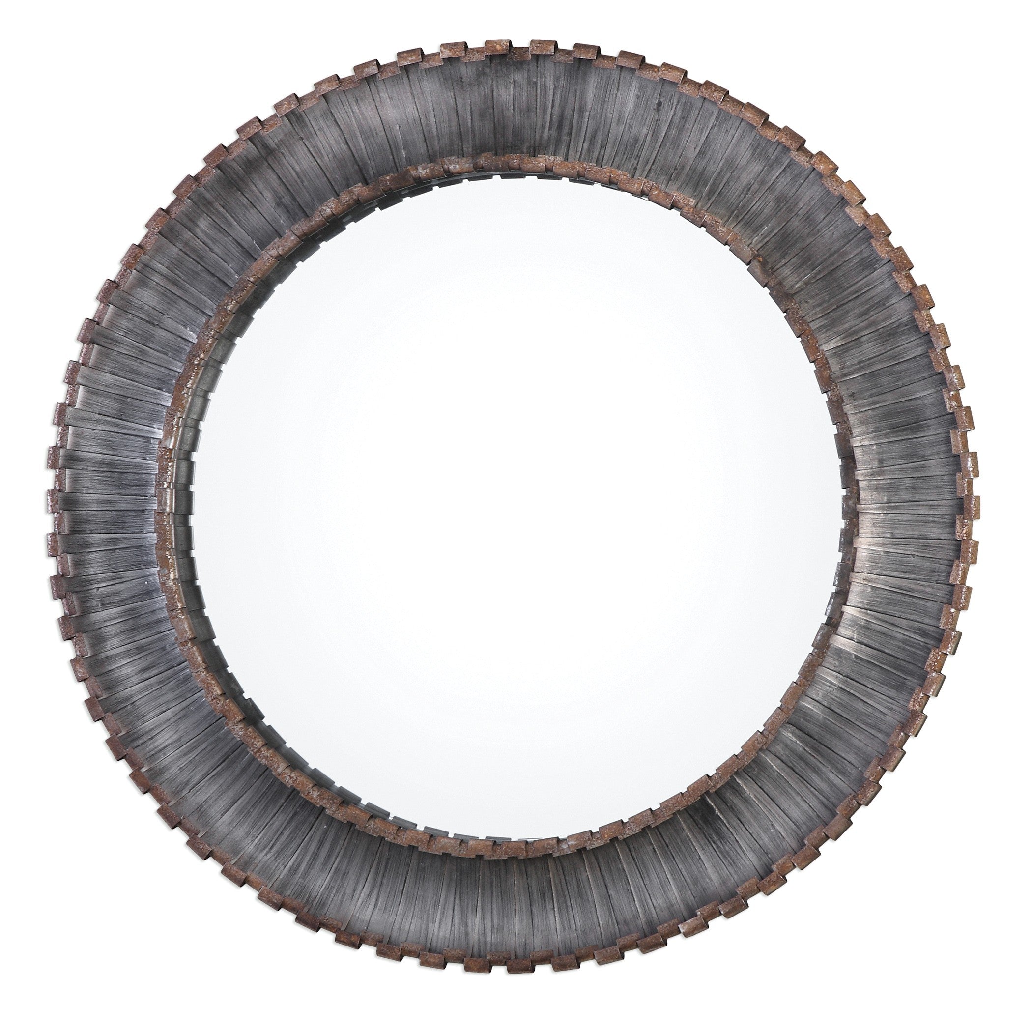 Tanaina Silver Round Mirror by Uttermost