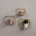 Lindee Gold Wall Shelves Set of 3 by Uttermost