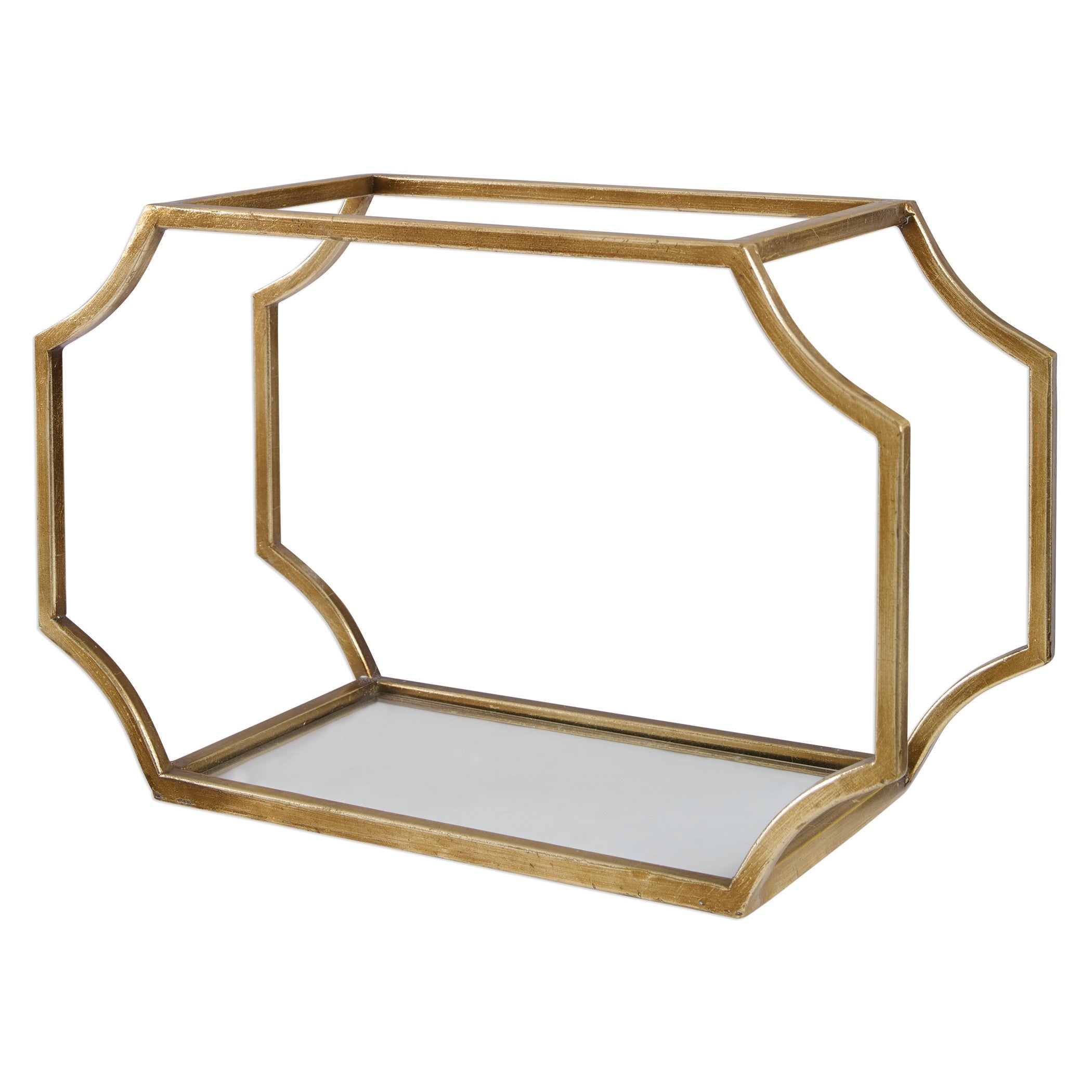 Lindee Gold Wall Shelves Set of 3 by Uttermost