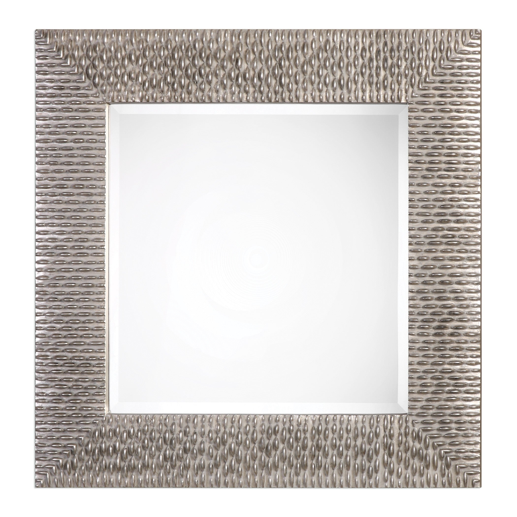 Cressida Distressed Silver Square Mirror by Uttermost