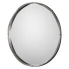 Ohmer Round Metal Coils Mirror by Uttermost