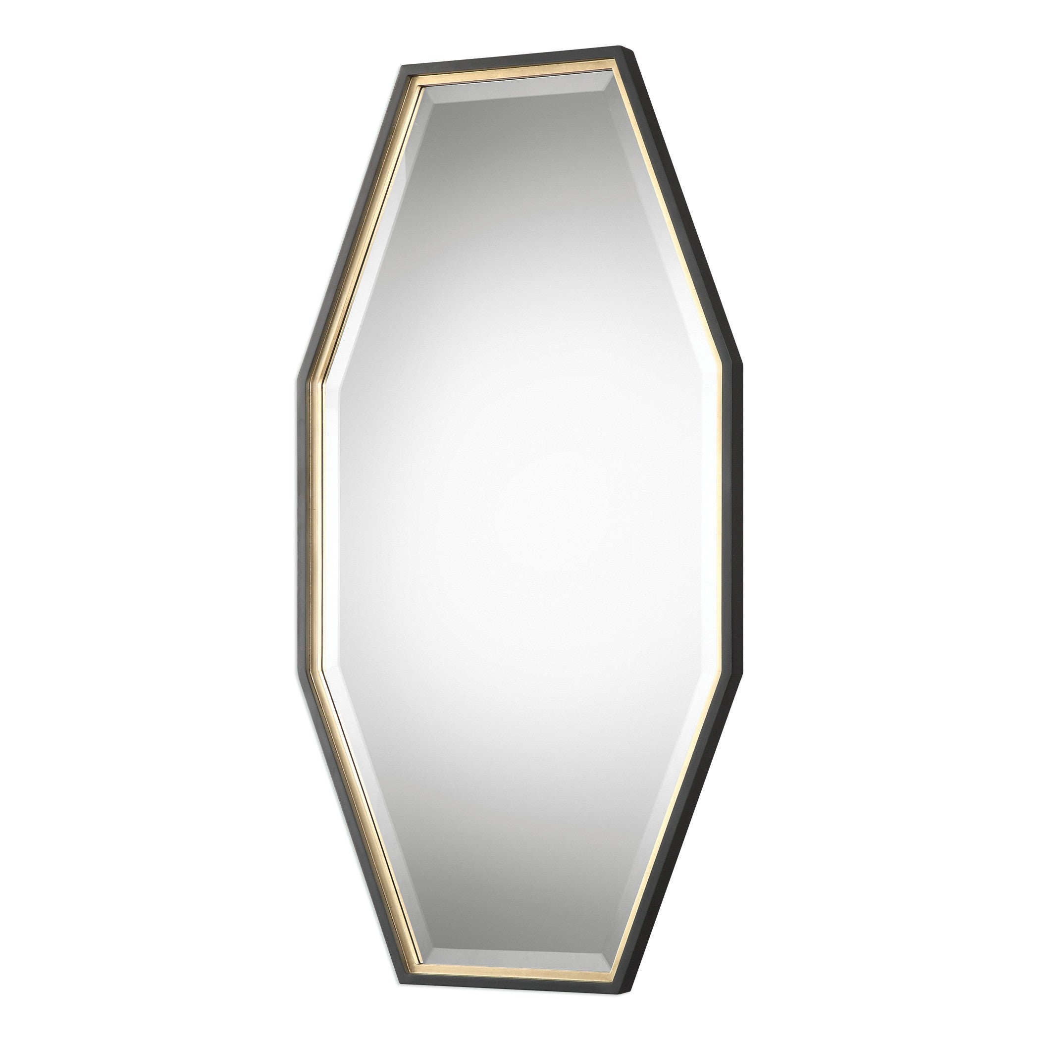 Savion Gold Octagon Mirror by Uttermost