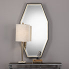 Savion Gold Octagon Mirror by Uttermost