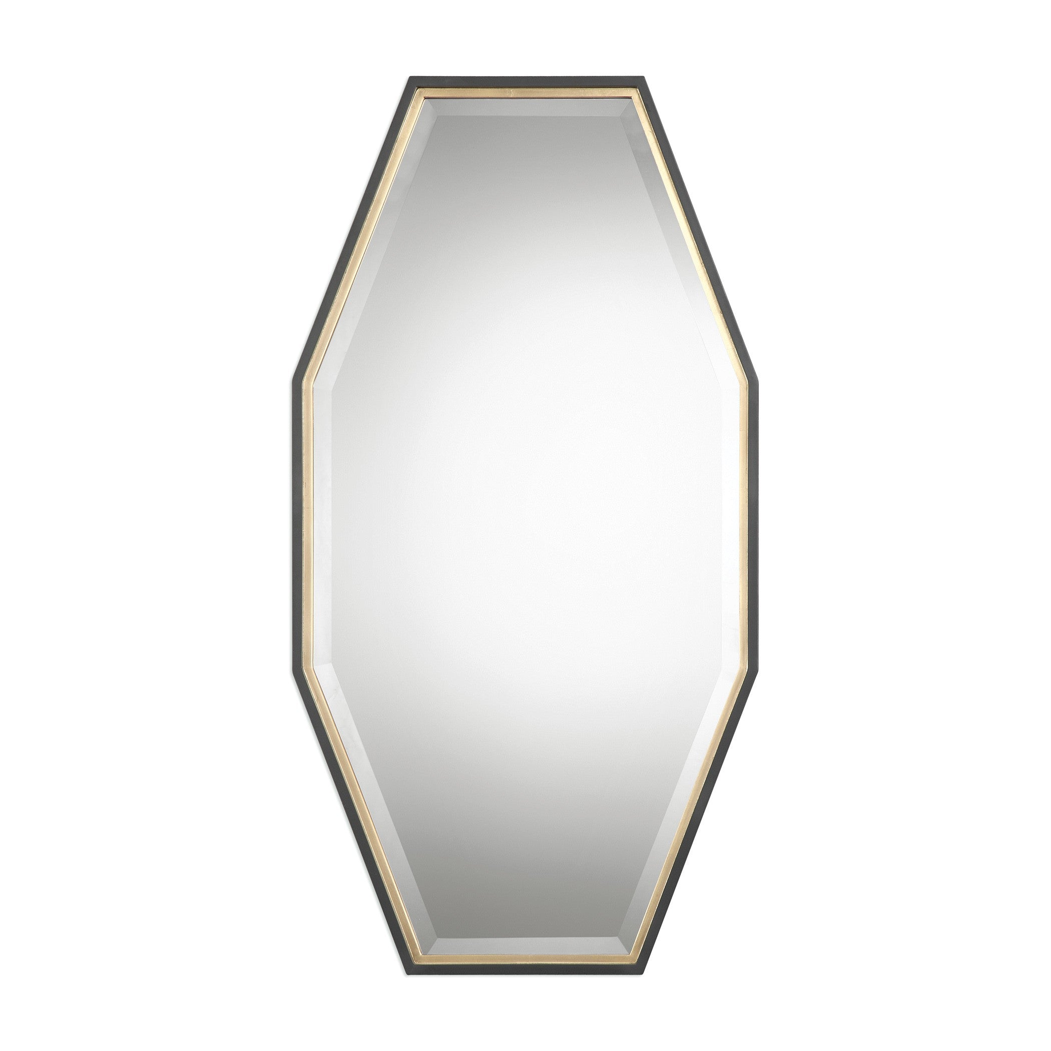 Savion Gold Octagon Mirror by Uttermost