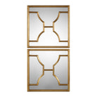 Misa Square Mirrors in Gold - Set of 2 by Uttermost