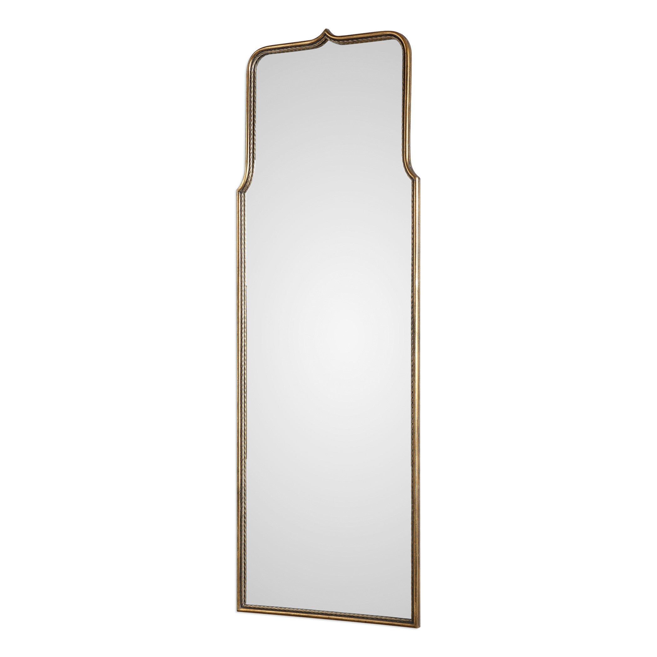 Adelasia Full Length Mirror in Antiqued Gold by Uttermost