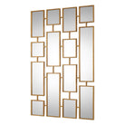 Kennon Forged Gold Rectangles Mirror by Uttermost
