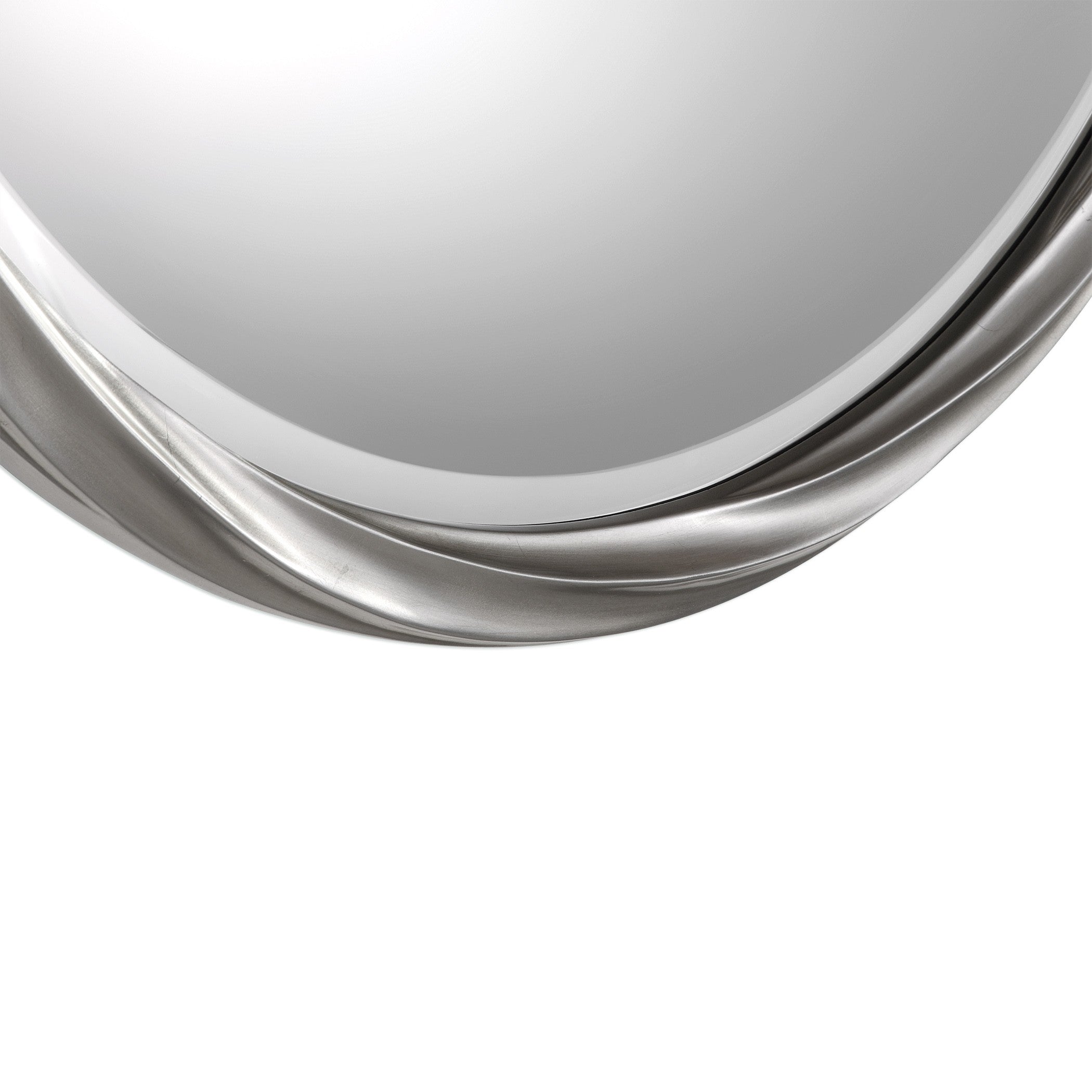 Orion Silver Round Mirror by Uttermost