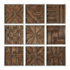 Bryndle Rustic Wooden Squares - Set of 9 by Uttermost