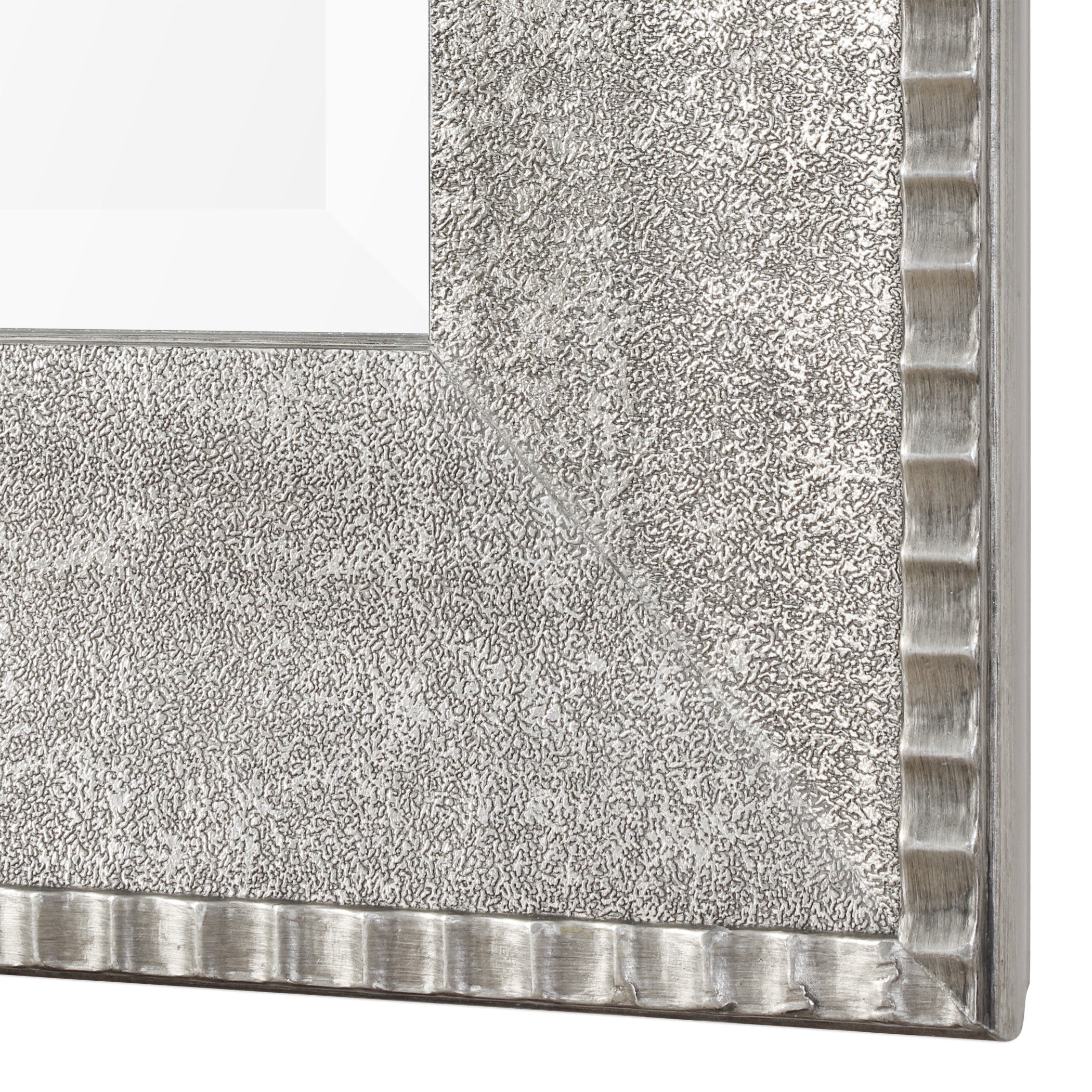 Leiston Metallic Silver Mirror by Uttermost