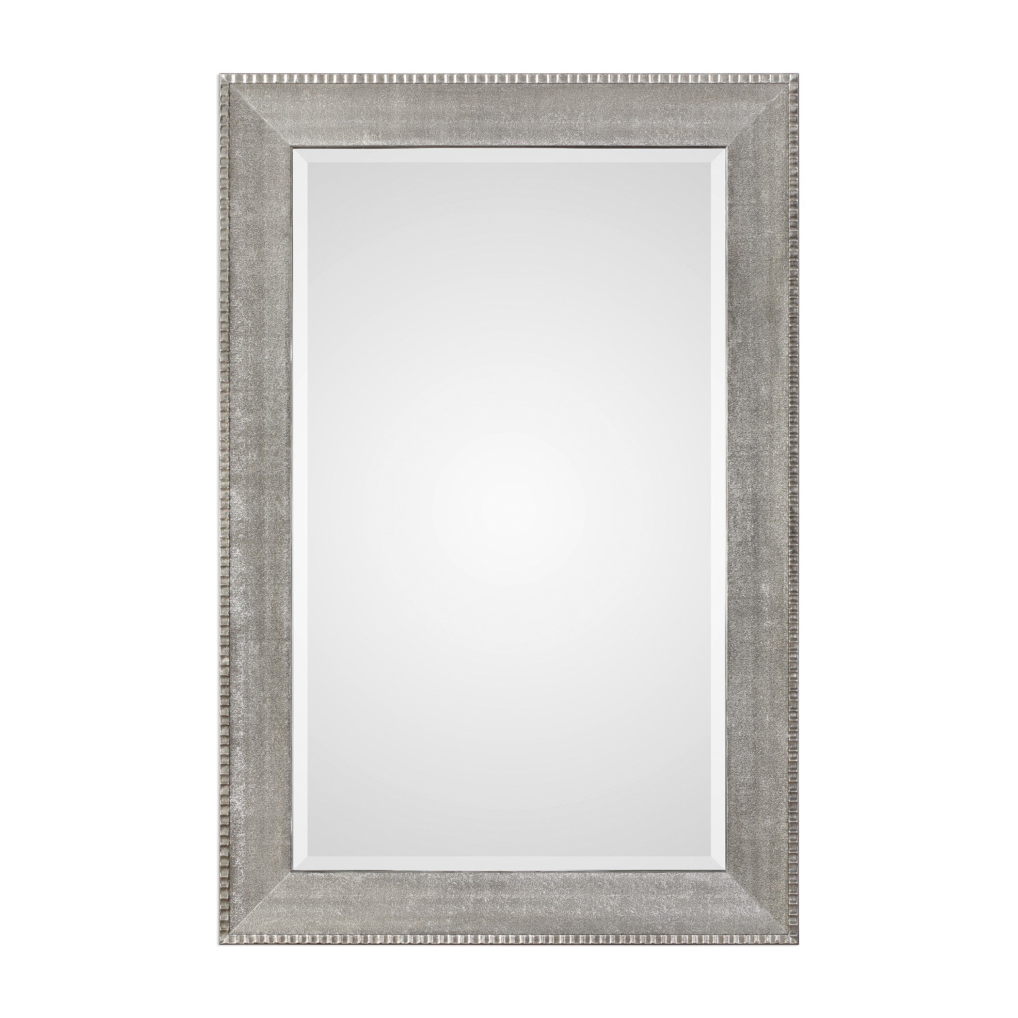Leiston Metallic Silver Mirror by Uttermost