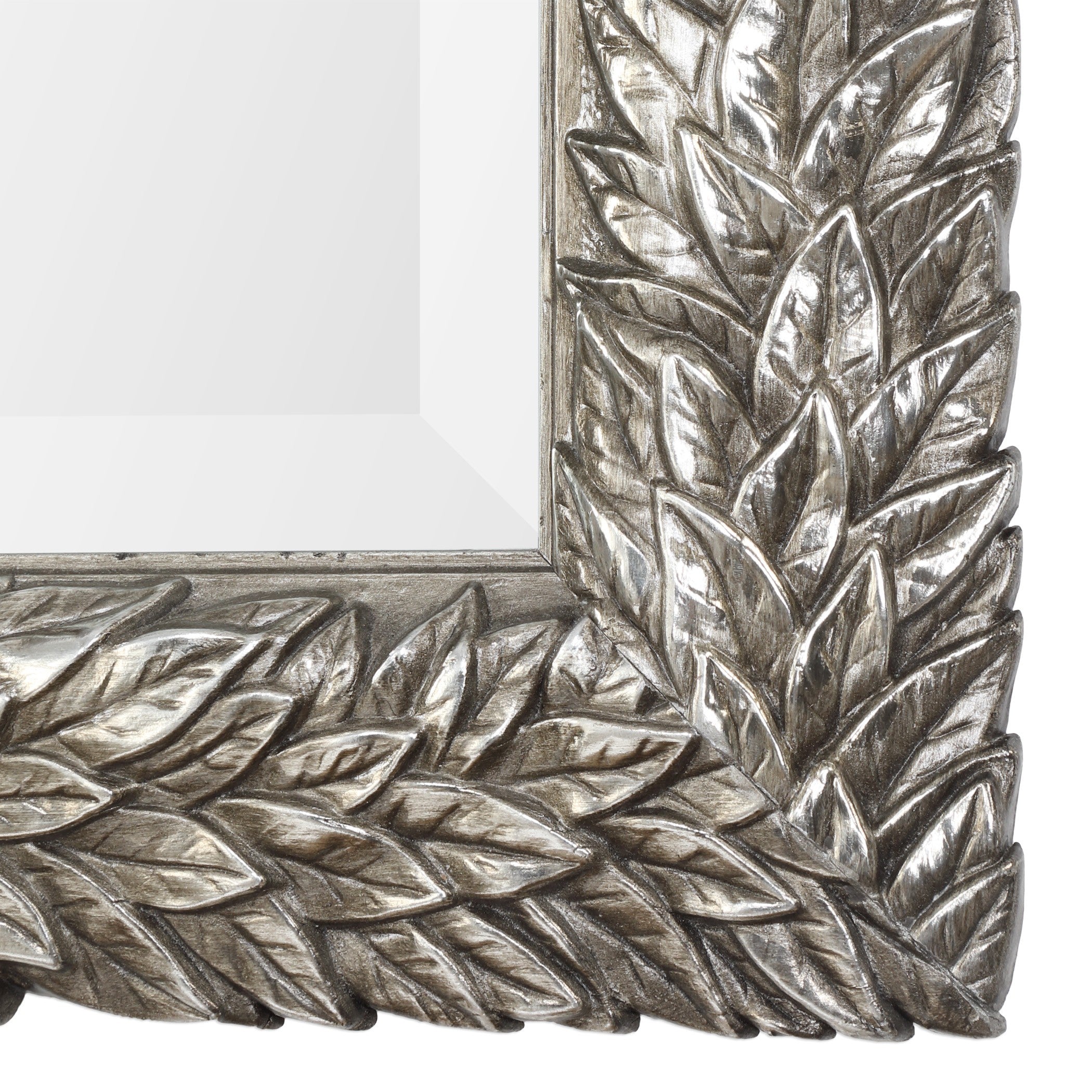 Evelina Silver Leaves Mirror by Uttermost