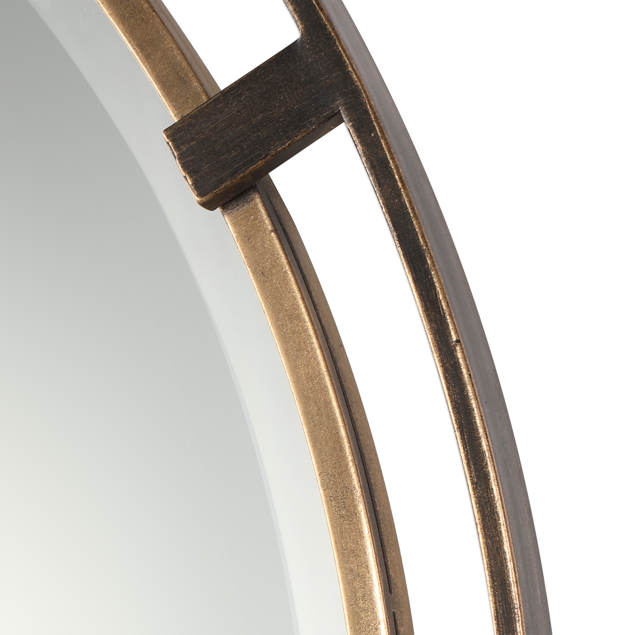 Carrizo Bronze Round Mirror by Uttermost