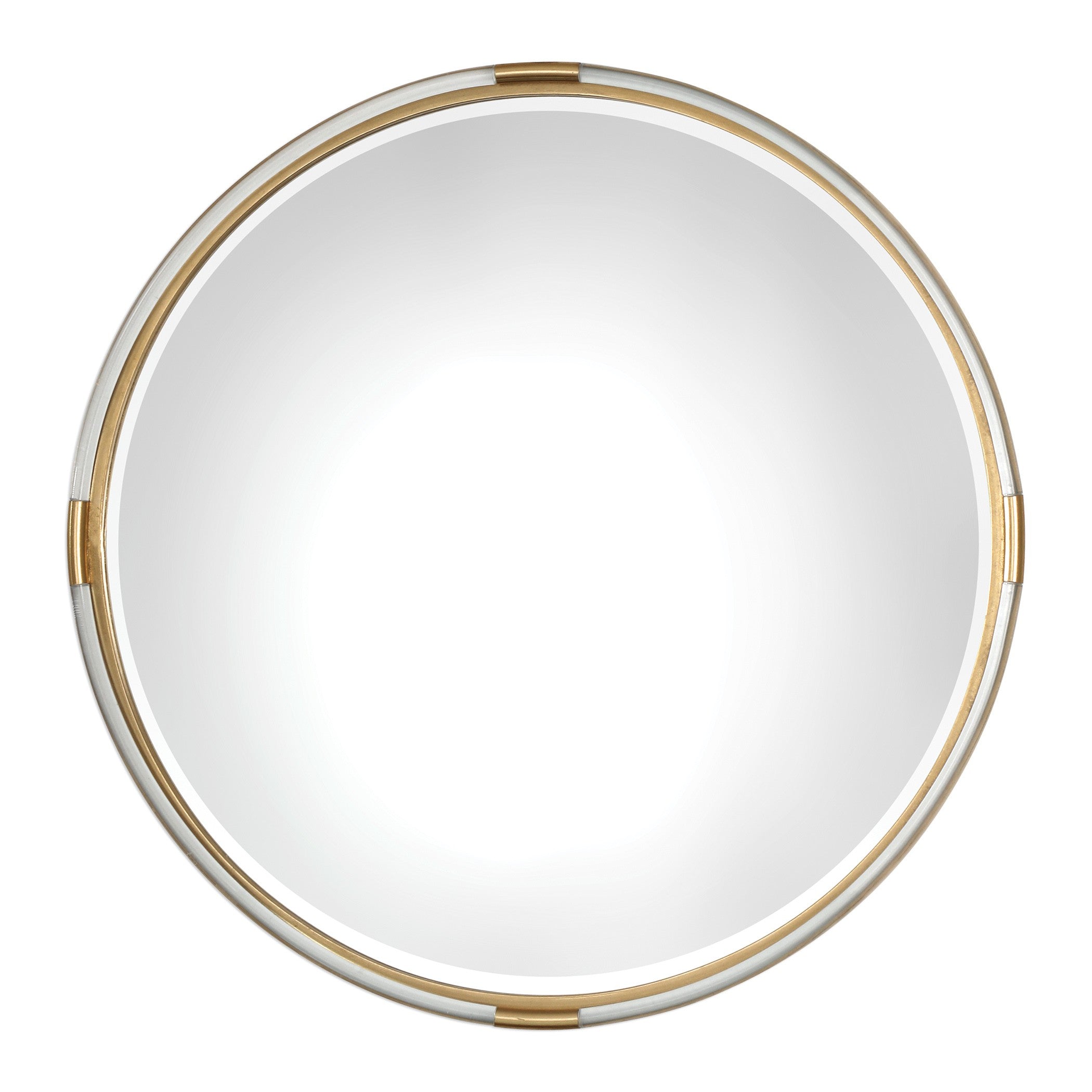 Mackai Round Gold Mirror by Uttermost