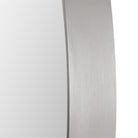 Pursley Brushed Nickel Oval Mirror by Uttermost
