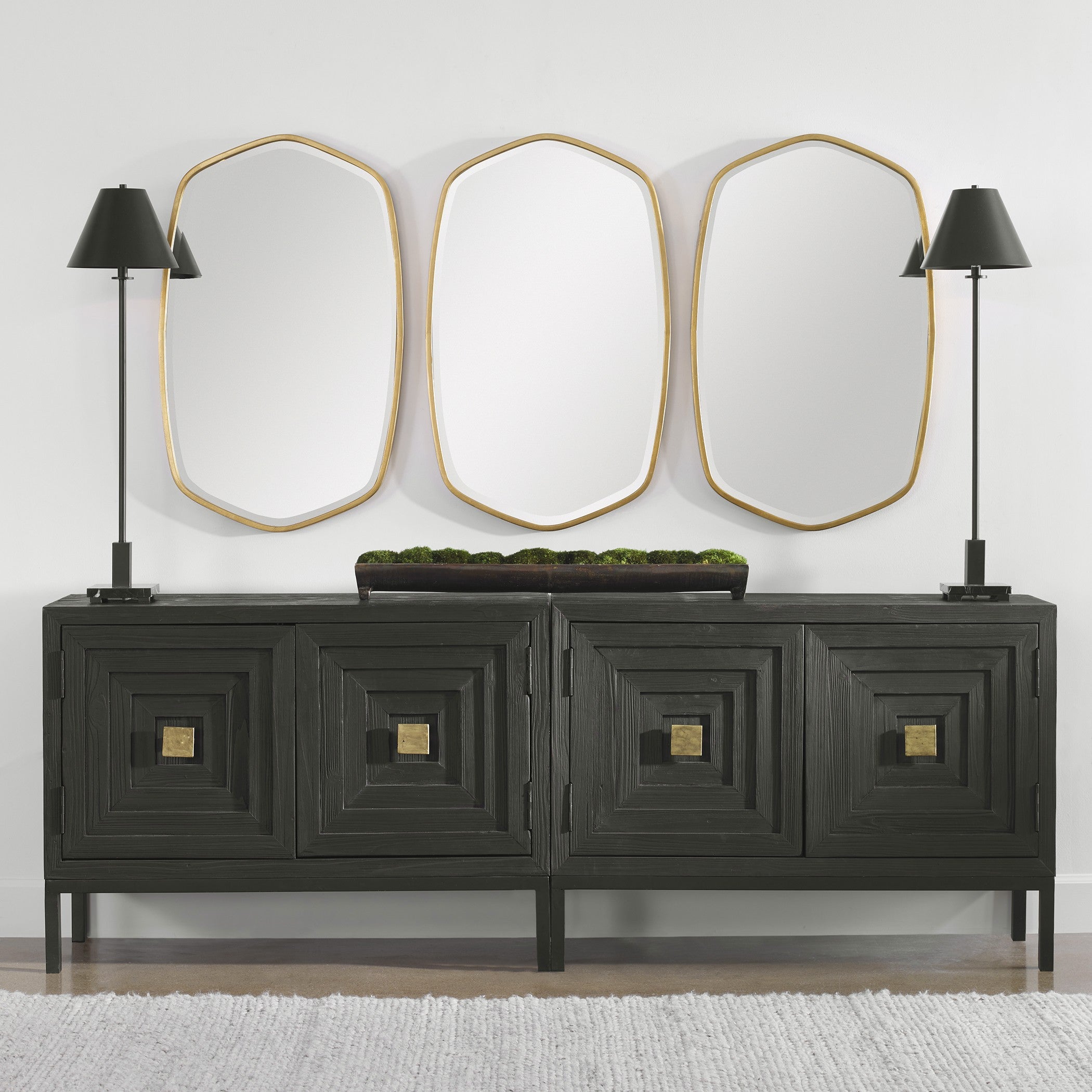 Duronia Antiqued Gold Mirror by Uttermost