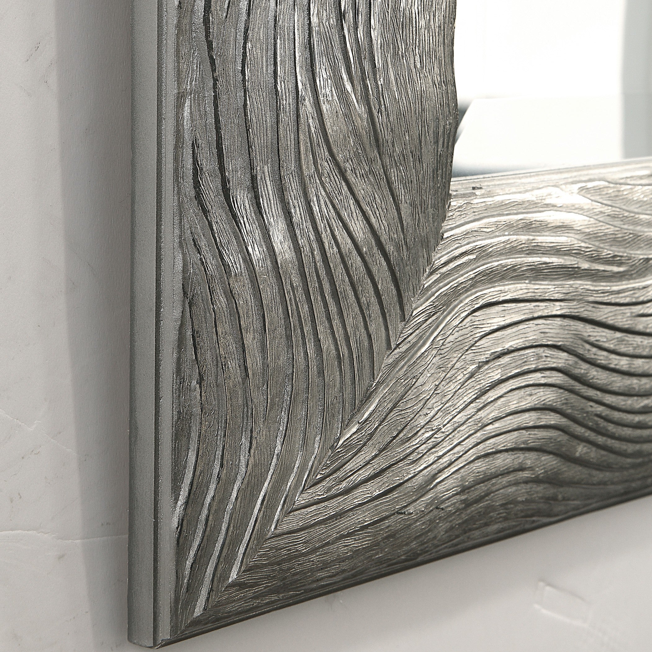 Maeona Metallic Silver Mirror by Uttermost