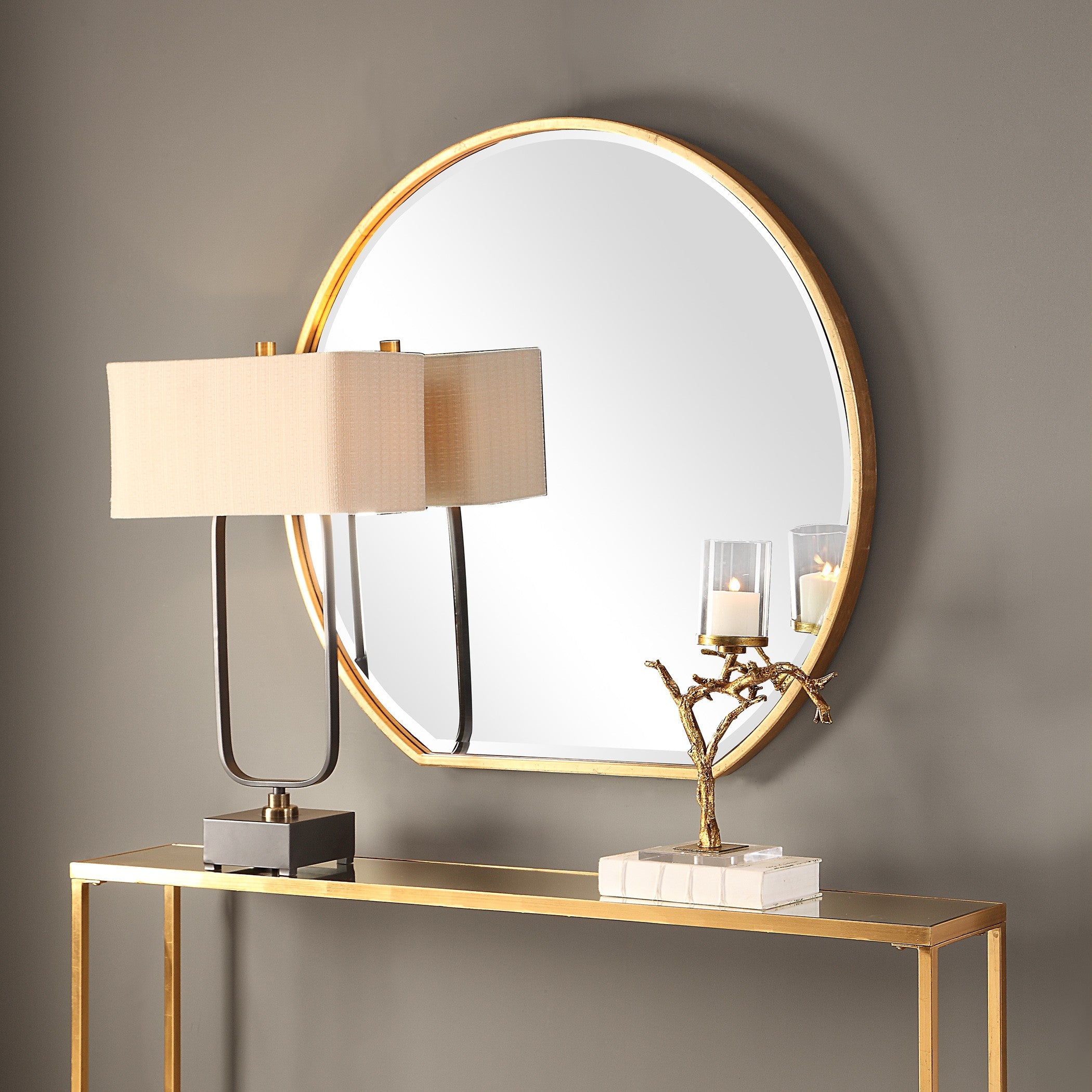Cabell Gold Mirror by Uttermost
