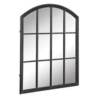 Lyda Aged Black Arch Mirror by Uttermost