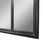Lyda Aged Black Arch Mirror by Uttermost