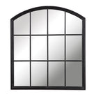 Lyda Aged Black Arch Mirror by Uttermost