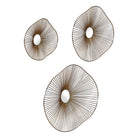 Avarie Gold Metal Wall Art - Set of 3 by Uttermost