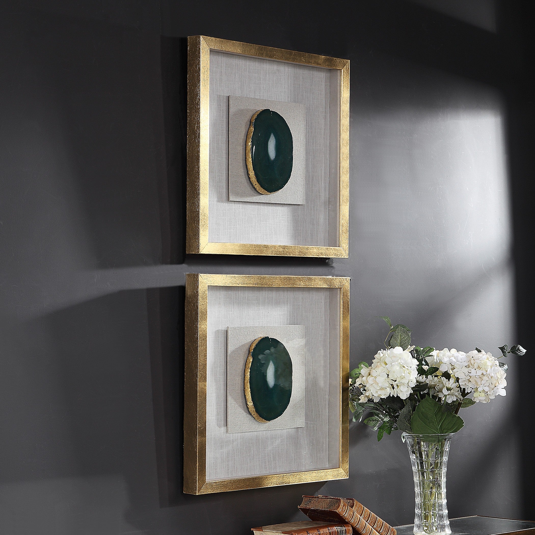 Keeva Agate Stone Shadow Box by Uttermost