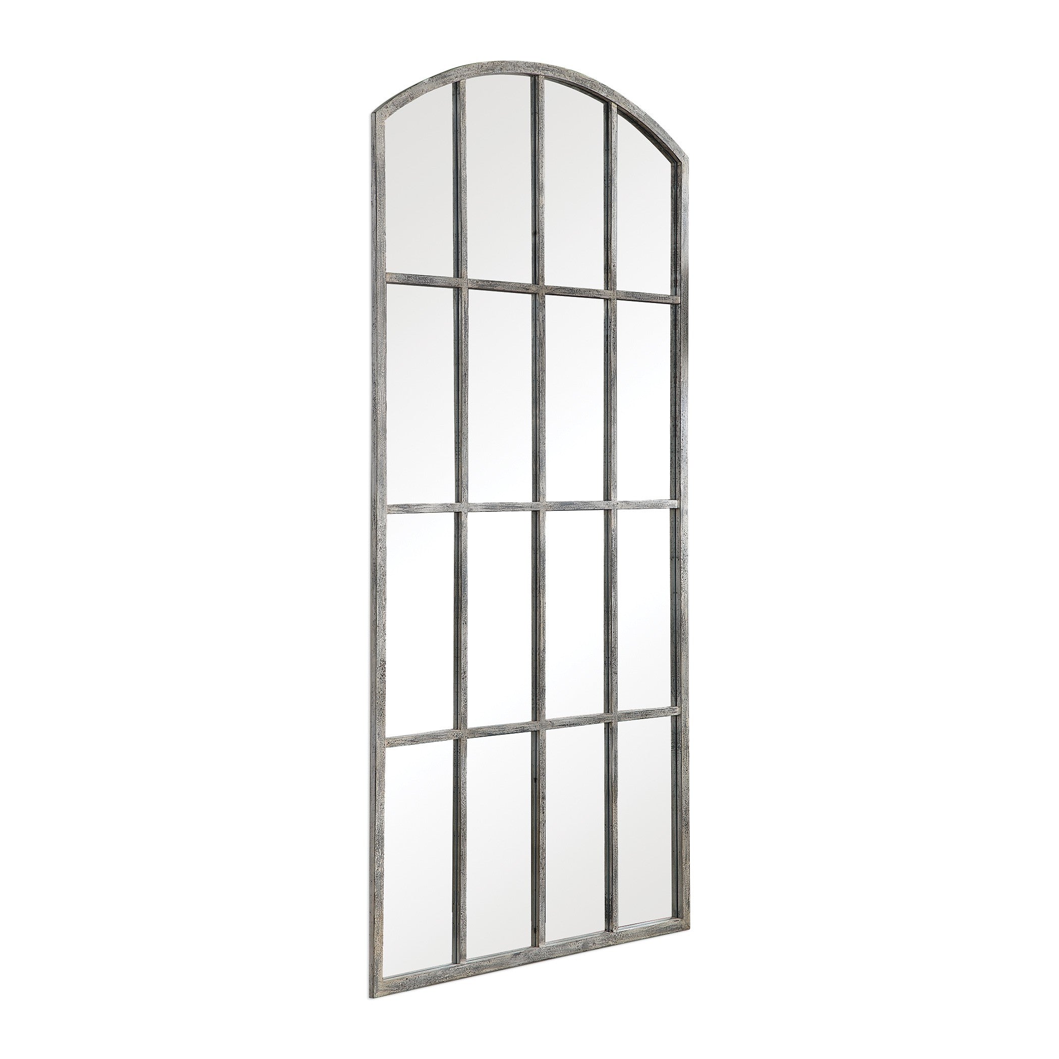 Amiel Ivory Arched Mirror by Uttermost