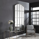 Amiel Ivory Arched Mirror by Uttermost