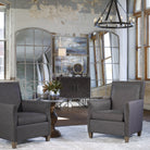 Amiel Ivory Arched Mirror by Uttermost