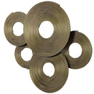Ahmet Gold Rings Wall Decor by Uttermost