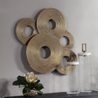 Ahmet Gold Rings Wall Decor by Uttermost