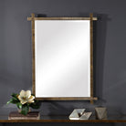 Abanu Rectangular Vanity Mirror in Gold by Uttermost