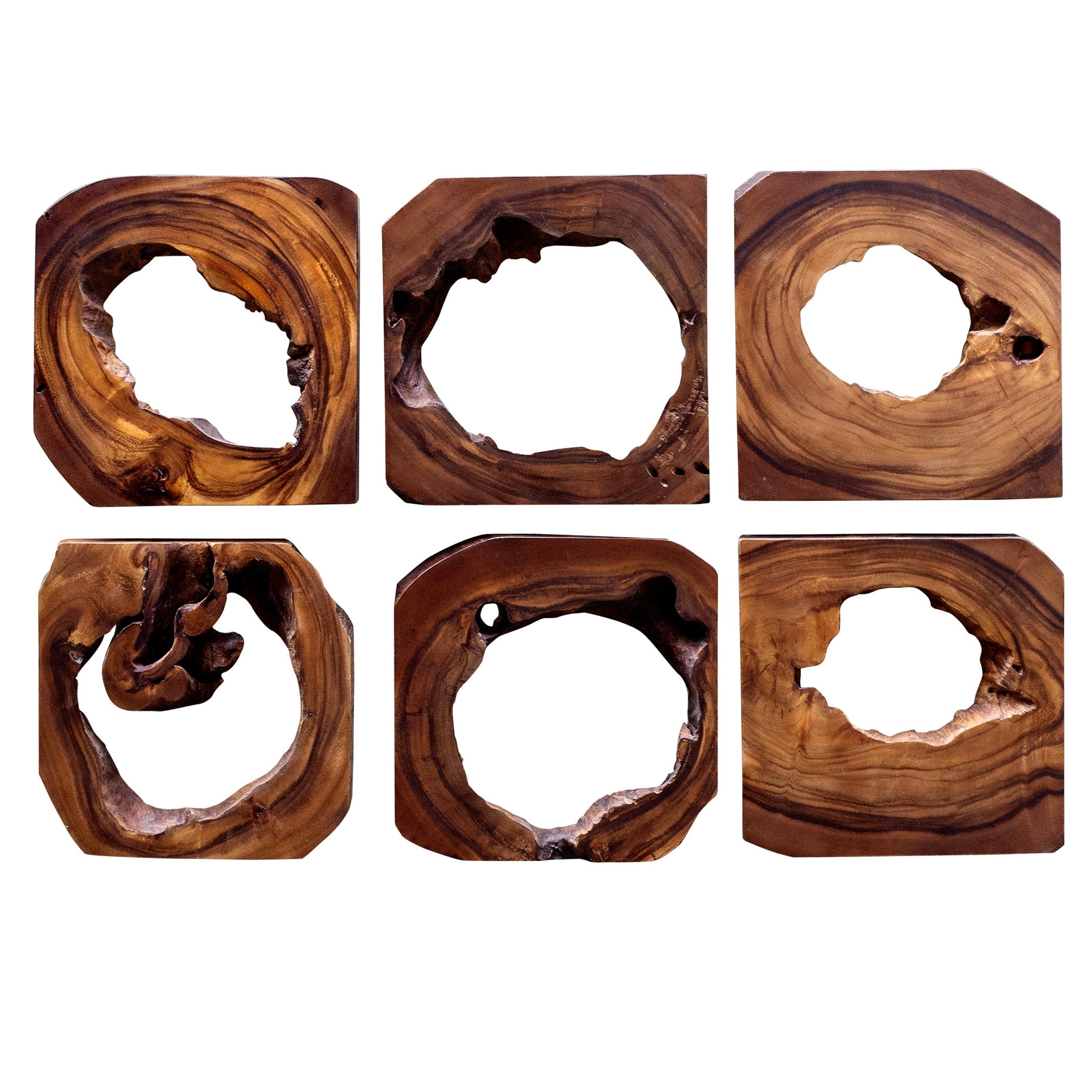 Adlai Wood Wall Art - Set of 6 by Uttermost