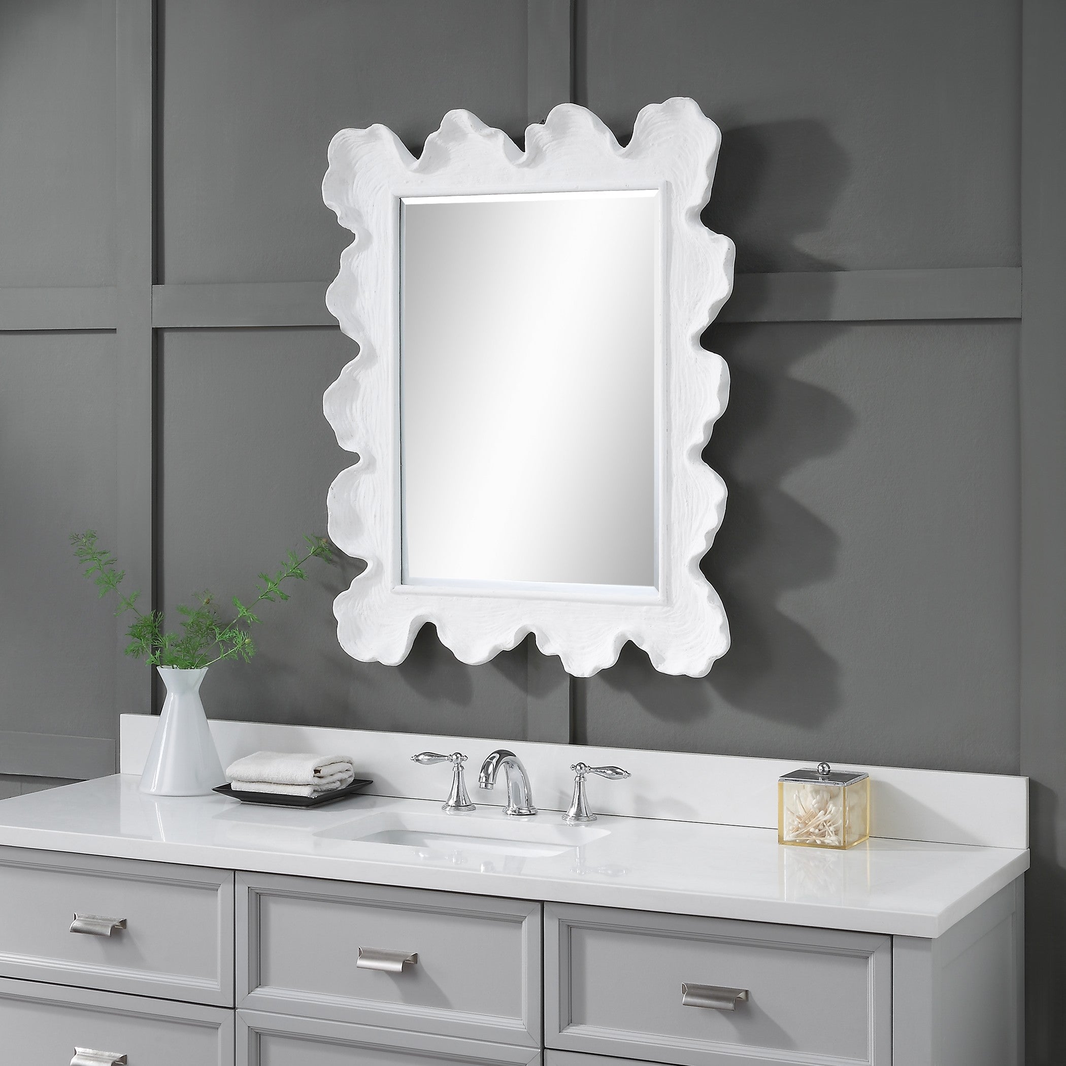 Sea Coral Coastal Mirror by Uttermost