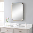Malay Rectangular Mirror in Antique Gold by Uttermost