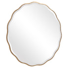 Aneta Gold Round Mirror by Uttermost