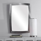 Haskill Brushed Nickel Mirror by Uttermost