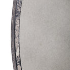 Junius Antique White Round Mirror by Uttermost