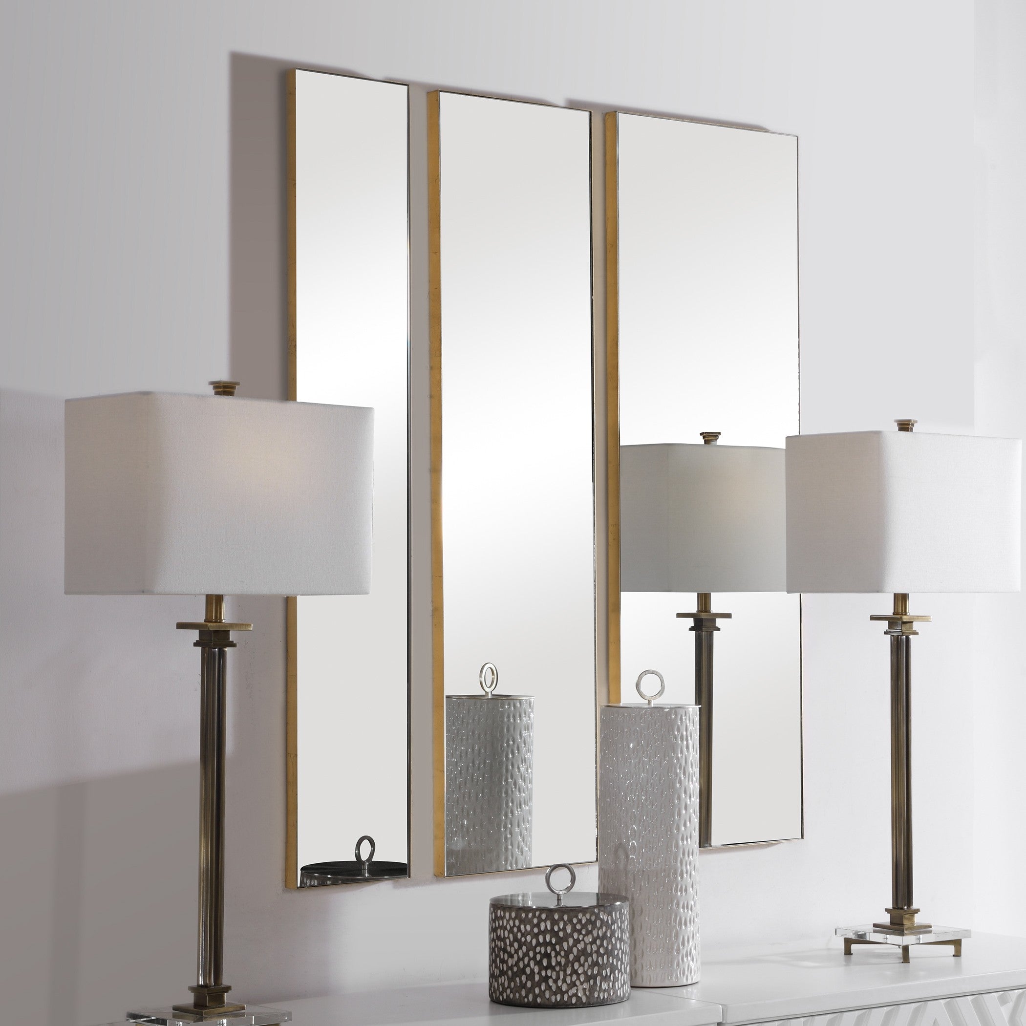 Rowling Gold Mirrors, S/3 by Uttermost
