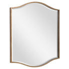 Cerise Square Mirror in Gold by Uttermost
