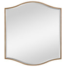 Cerise Square Mirror in Gold by Uttermost