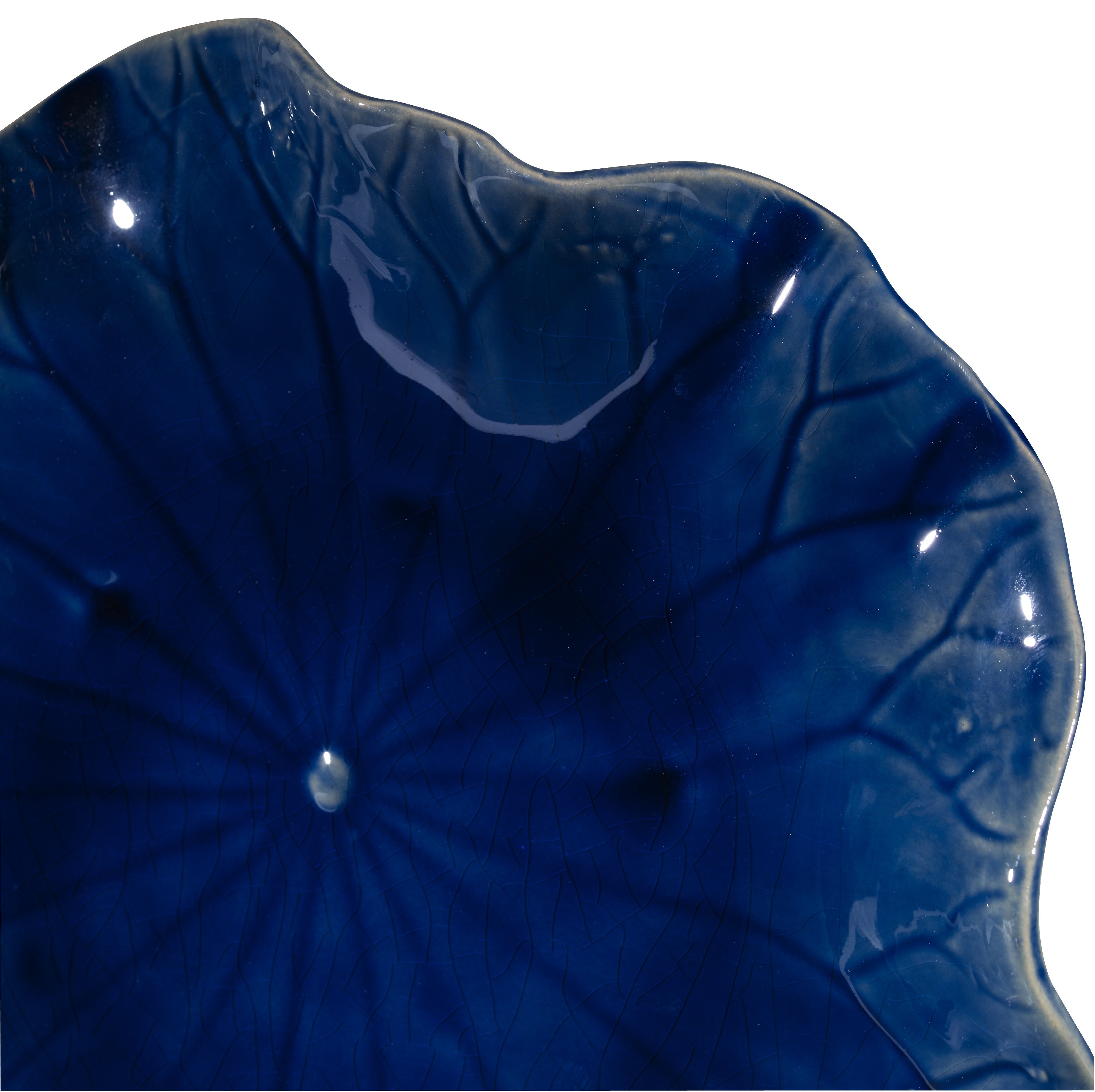 Abella Ceramic Wall-Mounted Bowls in Blue - Set of 3 by Uttermost