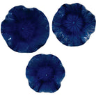 Abella Ceramic Wall-Mounted Bowls in Blue - Set of 3 by Uttermost