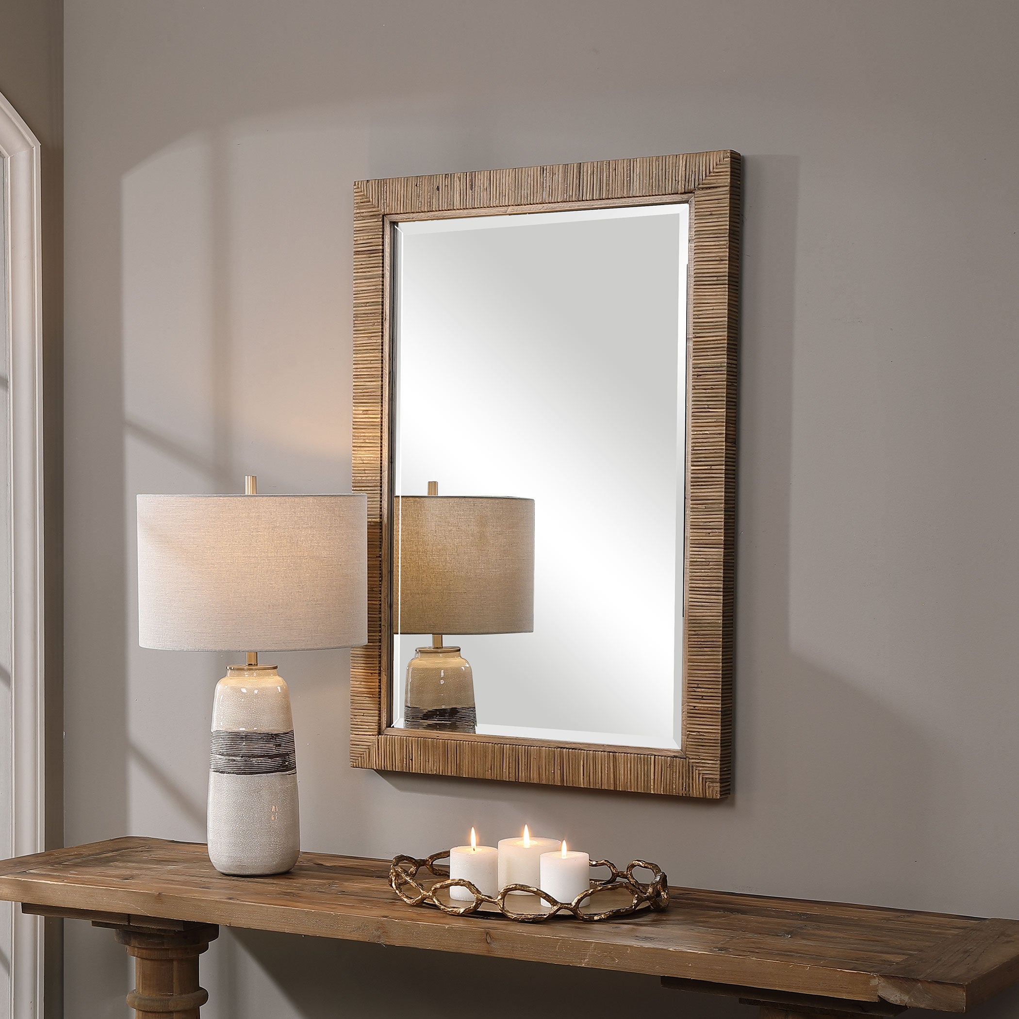 Cape Natural Rattan Mirror by Uttermost
